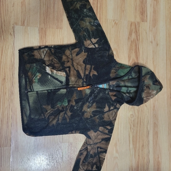 Camo Fleece Kids Jacket - Picture 1 of 5